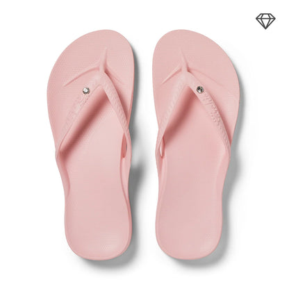 Archies Arch Support Crystal Flip Flops, Crystal Pink