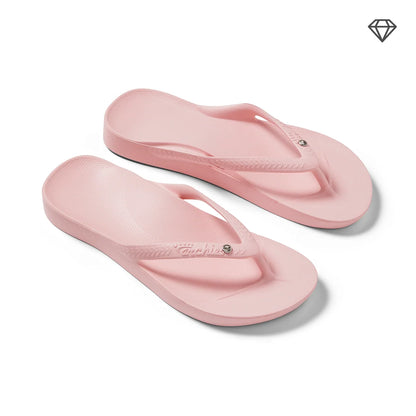 Archies Arch Support Crystal Flip Flops, Crystal Pink