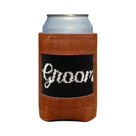 NEEDLEPOINT CAN COOLER, GROOM