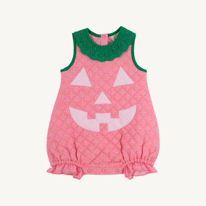 Happy Halloween Costume Pink Pumpkin, Hamptons Hot Pink Micro Dot/Palm Beach Pink