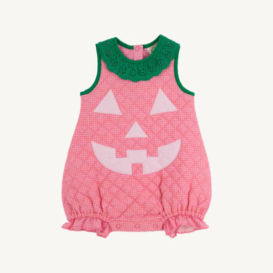 Happy Halloween Costume Pink Pumpkin, Hamptons Hot Pink Micro Dot/Palm Beach Pink