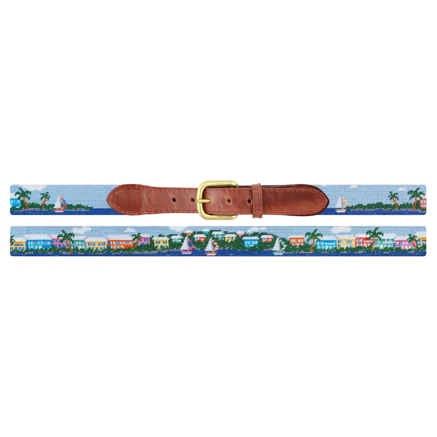 NEEDLEPOINT BELT, ISLAND TIME