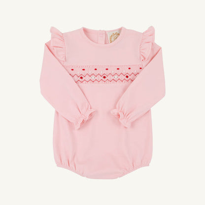 Long Sleeve Biltmore Bubble - Pima, 
Sandpearl Pink/Rosebud