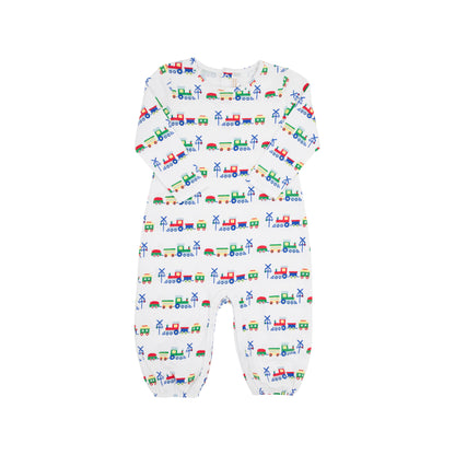 Long Sleeve Patton Play Romper, 
Chatham Choo Choo