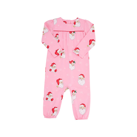 Long Sleeve Penny's Playsuit, 
Dear Santa(Hamptons Hot Pink)/Richmond Red