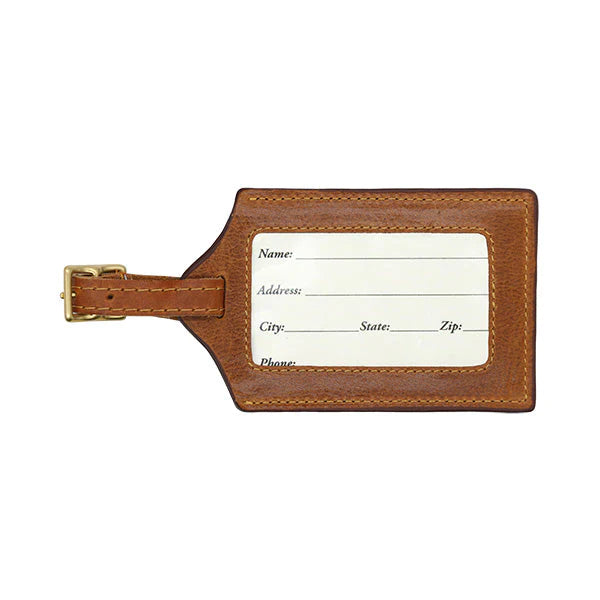 NEEDLEPOINT LUGGAGE TAG, OUT OF OFFICE