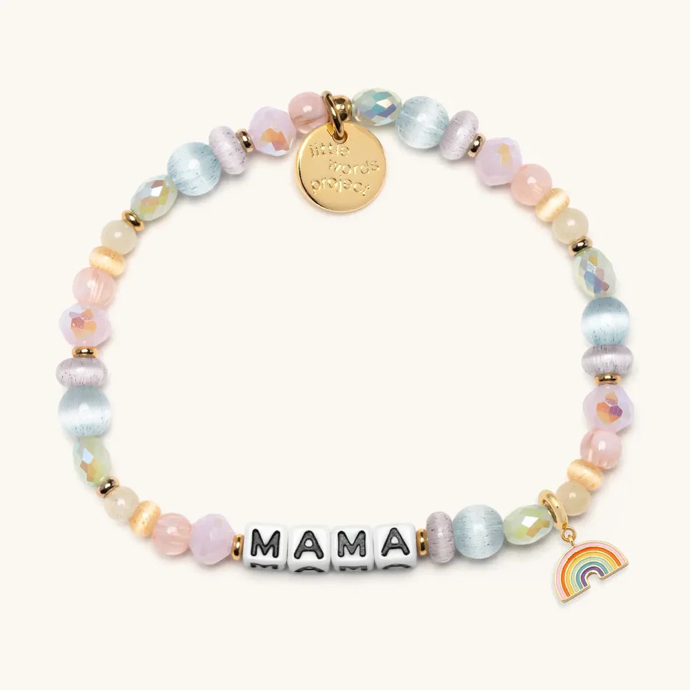 Mama - Rainbow Charm Bracelet
