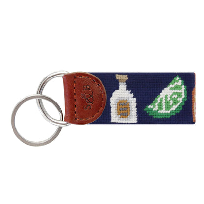 NEEDLEPOINT KEY FOB, MARGARITA