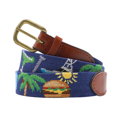 NEEDLEPOINT BELT, MARGARITAVILLE