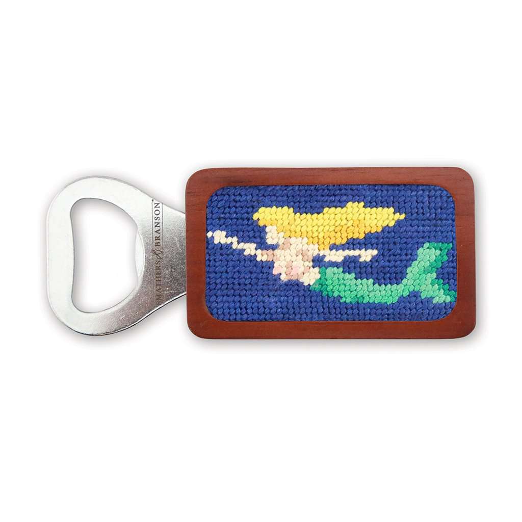 NEEDLEPOINT BOTTLE OPENER, MERMAID