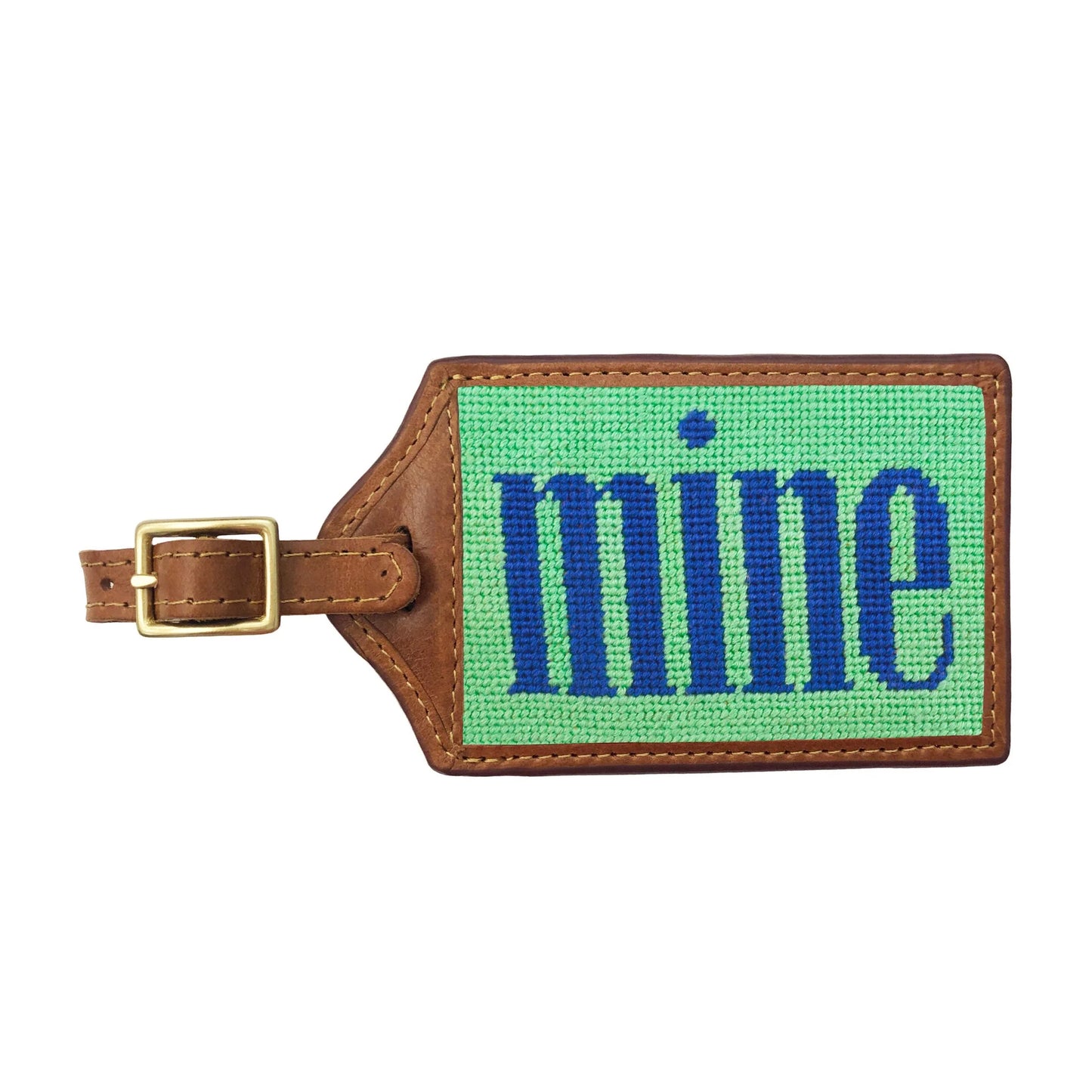NEEDLEPOINT LUGGAGE TAG, MINE