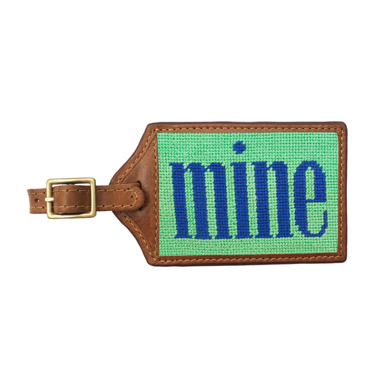 NEEDLEPOINT LUGGAGE TAG, MINE