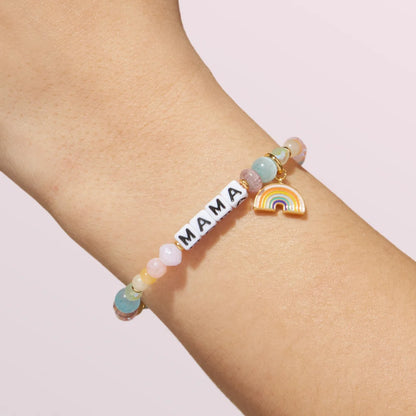 Mama - Rainbow Charm Bracelet