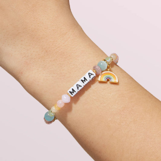 Mama - Rainbow Charm Bracelet