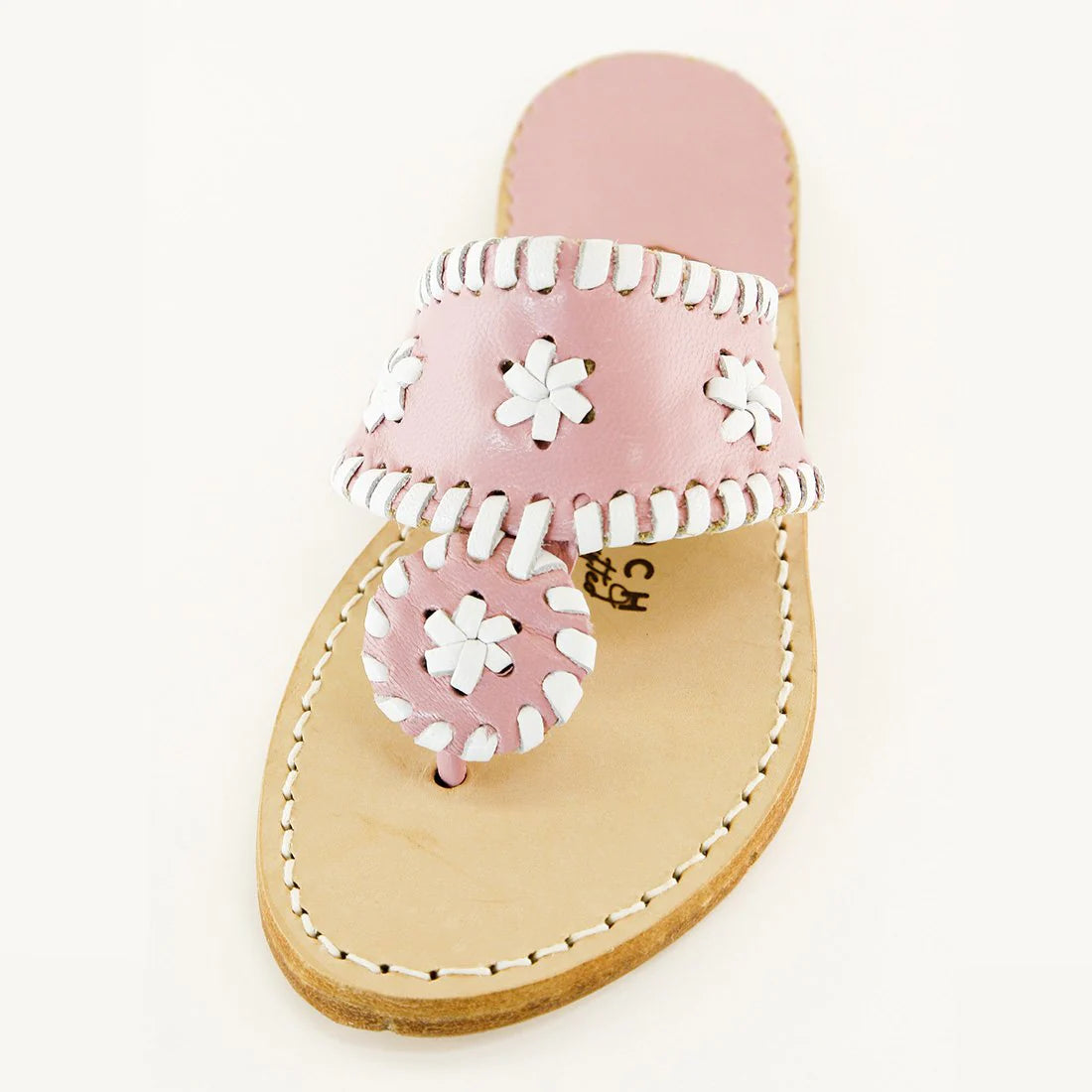 PALM BEACH SANDALS, GIRLS, ARBUTUS/WHITE