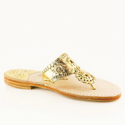 PALM BEACH SANDALS, GOLD/GOLD