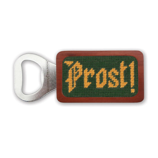 NEEDLEPOINT BOTTLE OPENER, PROST!