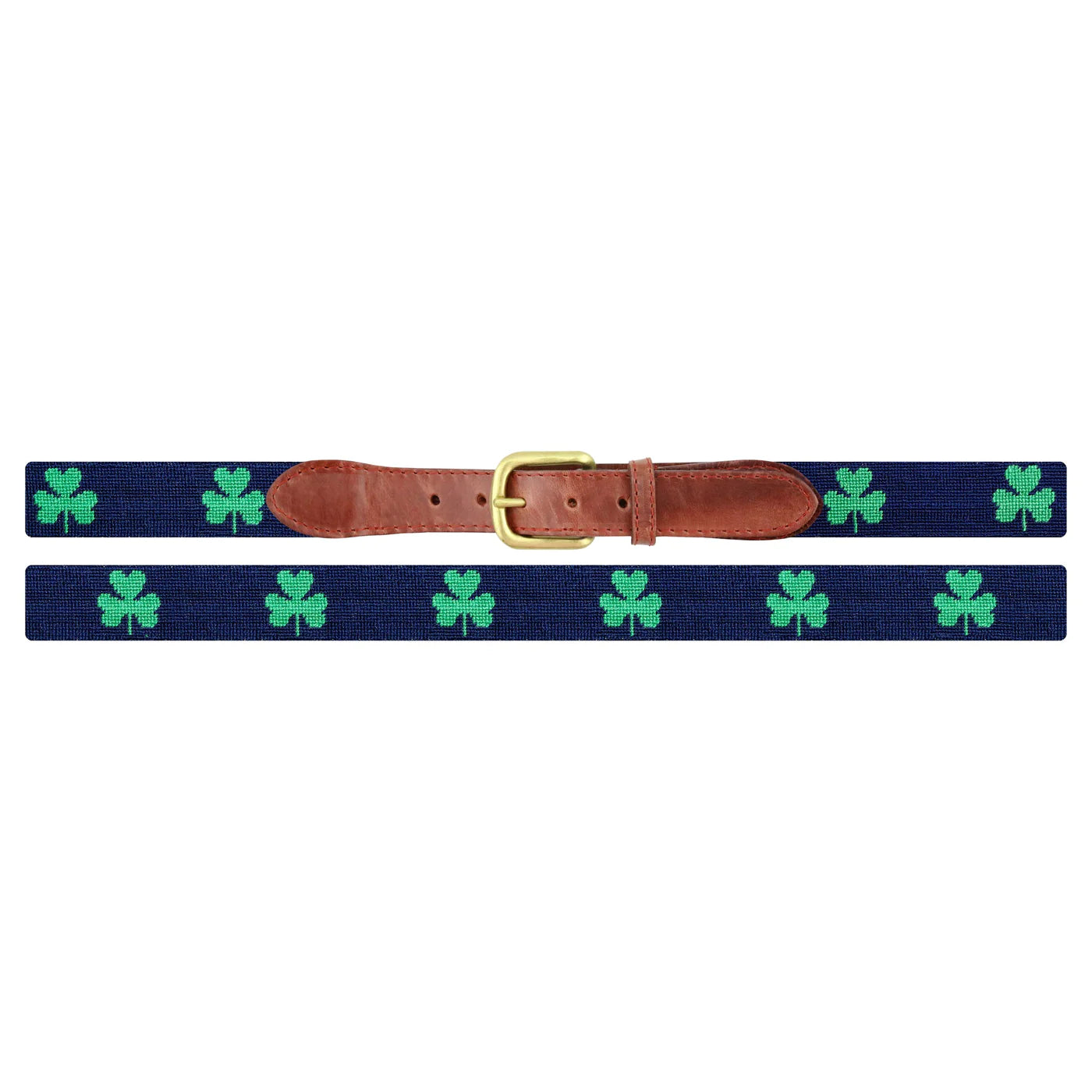 NEEDLEPOINT BELT, SHAMROCK