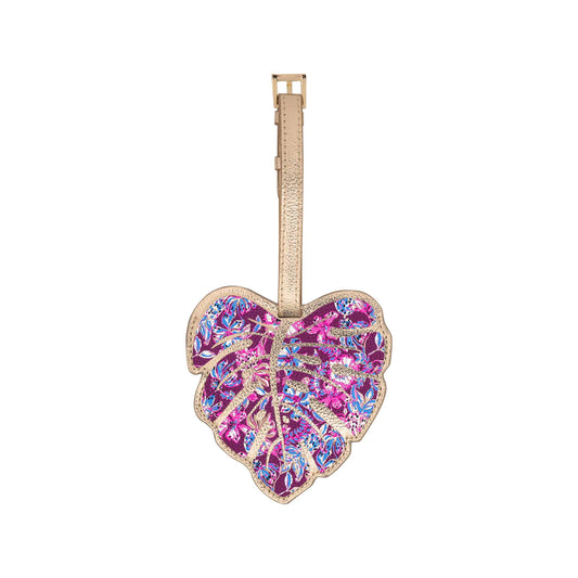 Shaped Luggage Tag, Amerena Cherry Tropical with a Twist