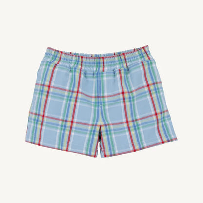 Sheffield Shorts, 
Kensington Court Plaid/Worth Ave White