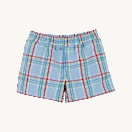 Sheffield Shorts, 
Kensington Court Plaid/Worth Ave White