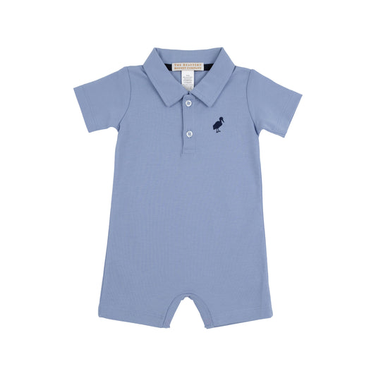 Sir Proper's Romper, Park City Periwinkle/Nantucket Navy