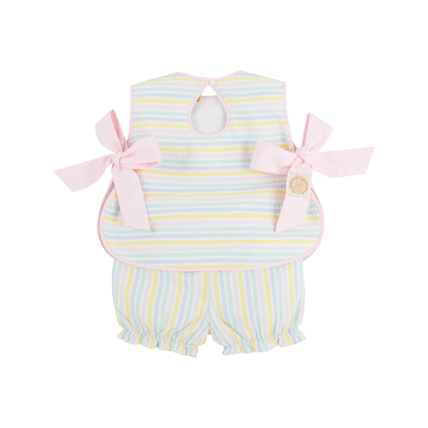 Talbott Tie Side Siesta Key Seersucker with Palm Beach Pink