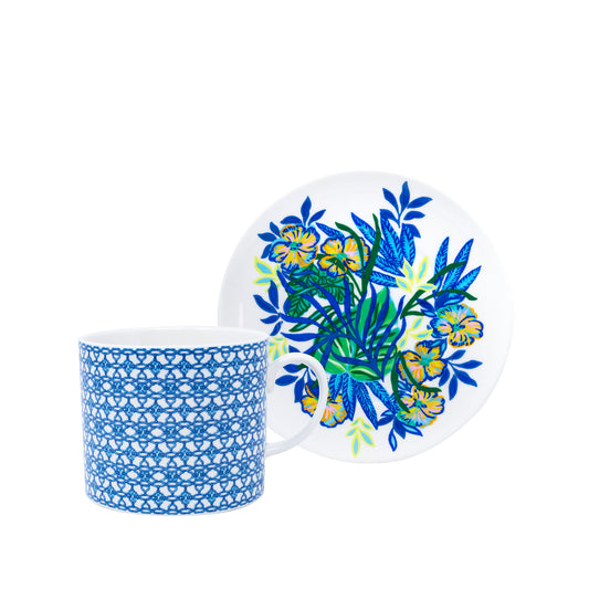 Teacup and Saucer Set, Lattice/The Hottest Spot