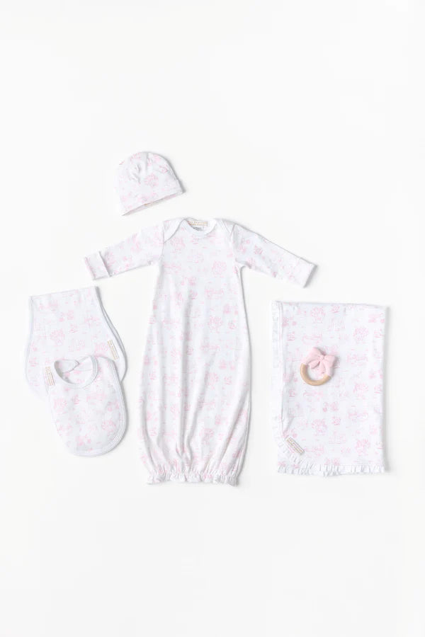 Baby Buggy Blanket, 
Sir Propers Sweet Arrival (Hamptons Hot Pink)