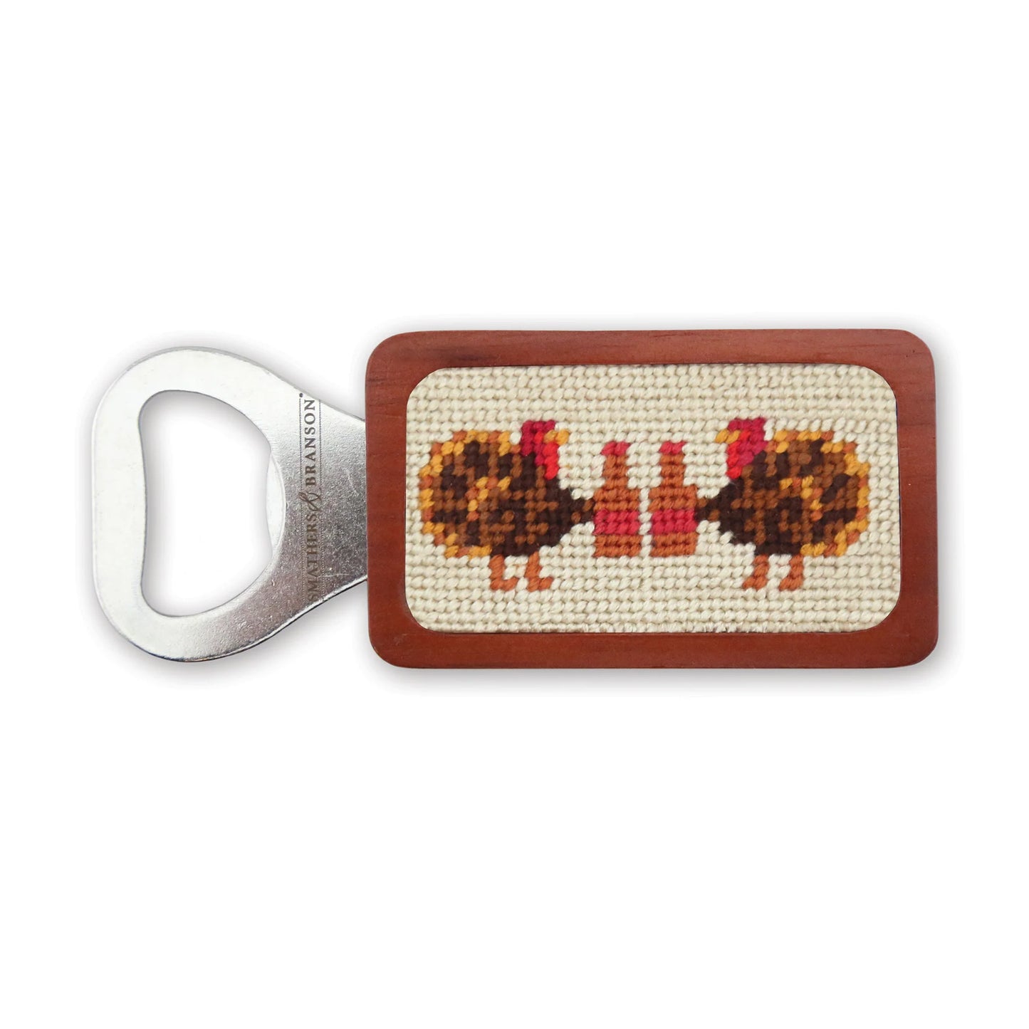 NEEDLEPOINT BOTTLE OPENER, Turkey Day