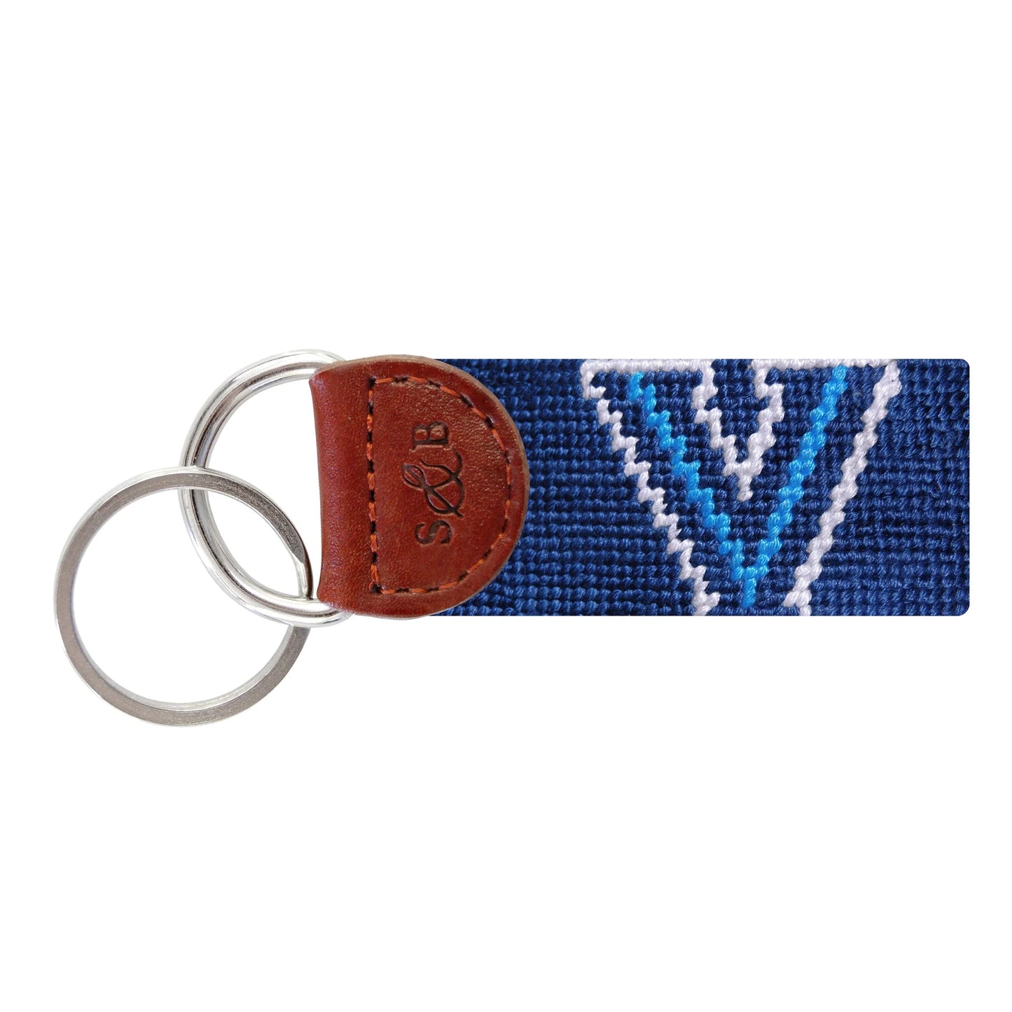 NEEDLEPOINT KEY FOB, VILLANOVA