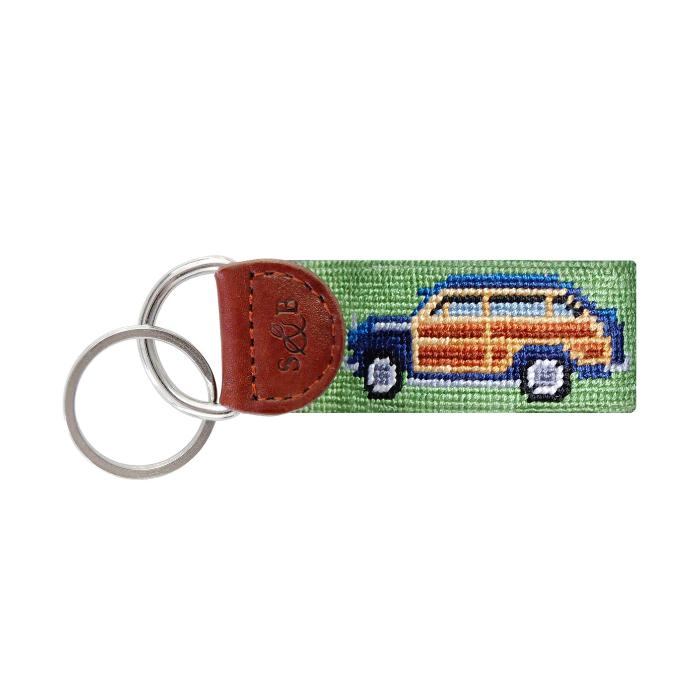 NEEDLEPOINT KEY FOB, WOODY