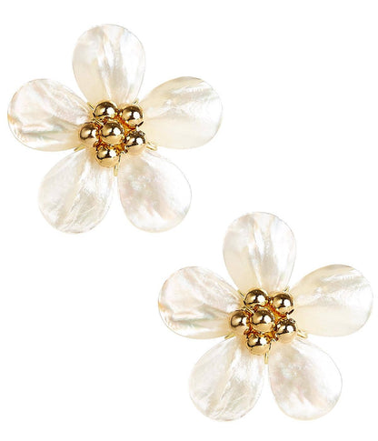 Libby Earrings - WS: Post / Mother of Pearl