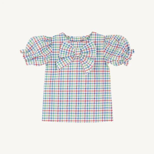 Beatrice Bow Blouse - Broadcloth, 
Worth Ave White