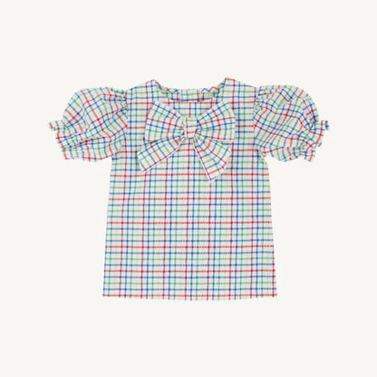 Beatrice Bow Blouse - Broadcloth, 
Worth Ave White