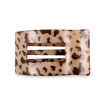 Teleties Flat Rectangle Hair Clip - Blonde Tortoise