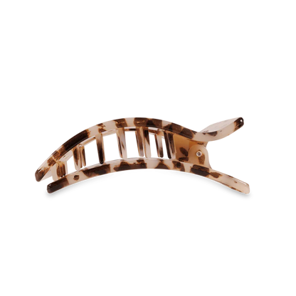 Teleties Flat Rectangle Hair Clip - Blonde Tortoise