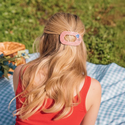 Teleties Flat Round Hair Clip - Blueberry Farms