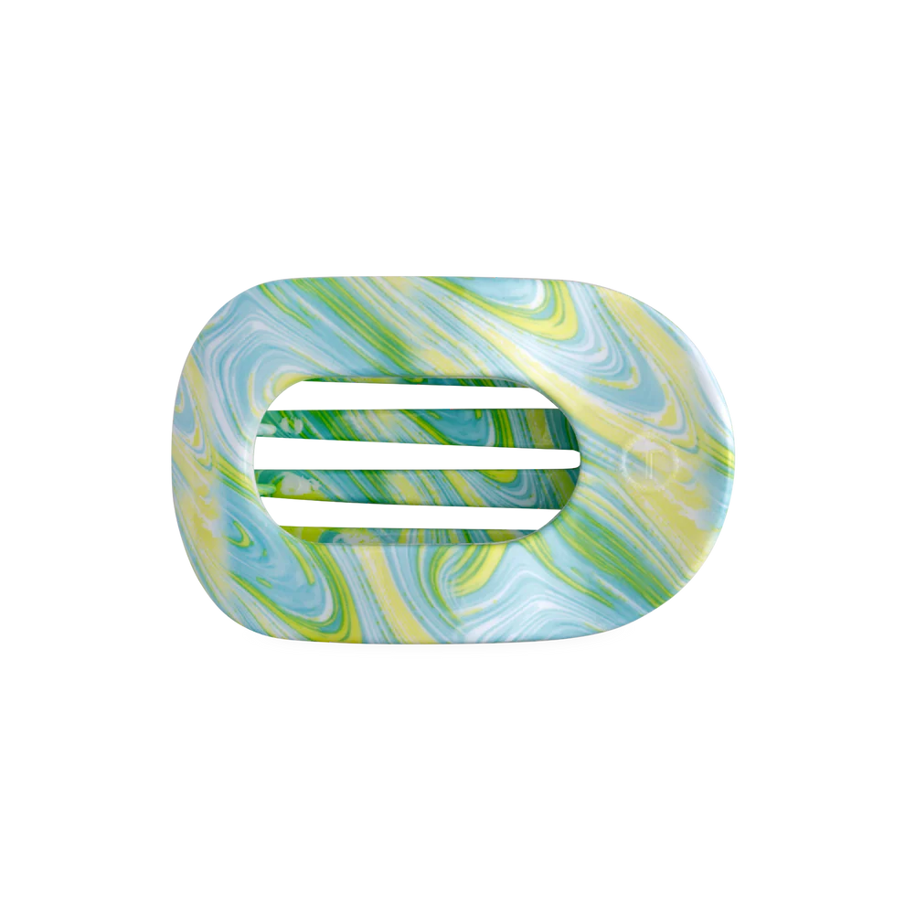 Teleties Flat Round Hair Clip - By the Sea Shore