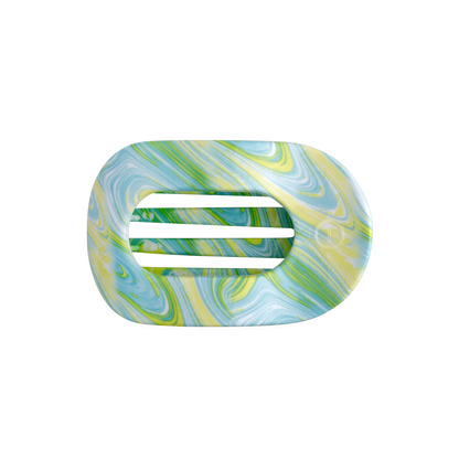 Teleties Flat Round Hair Clip - By the Sea Shore