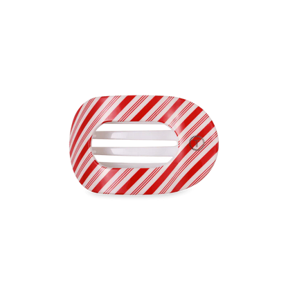 Teleties Candy Cane Crush - Flat Round Hair Clip