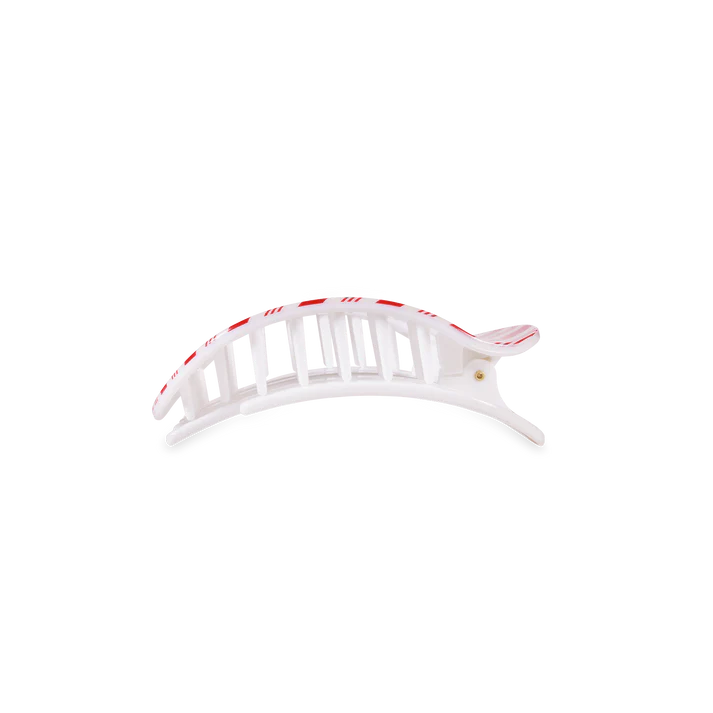 Teleties Candy Cane Crush - Flat Round Hair Clip
