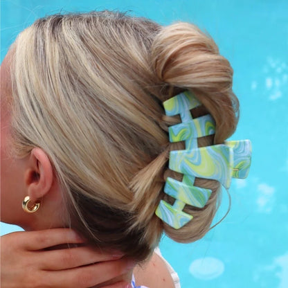 Teleties Classic Hair Clip - By the Sea Shore