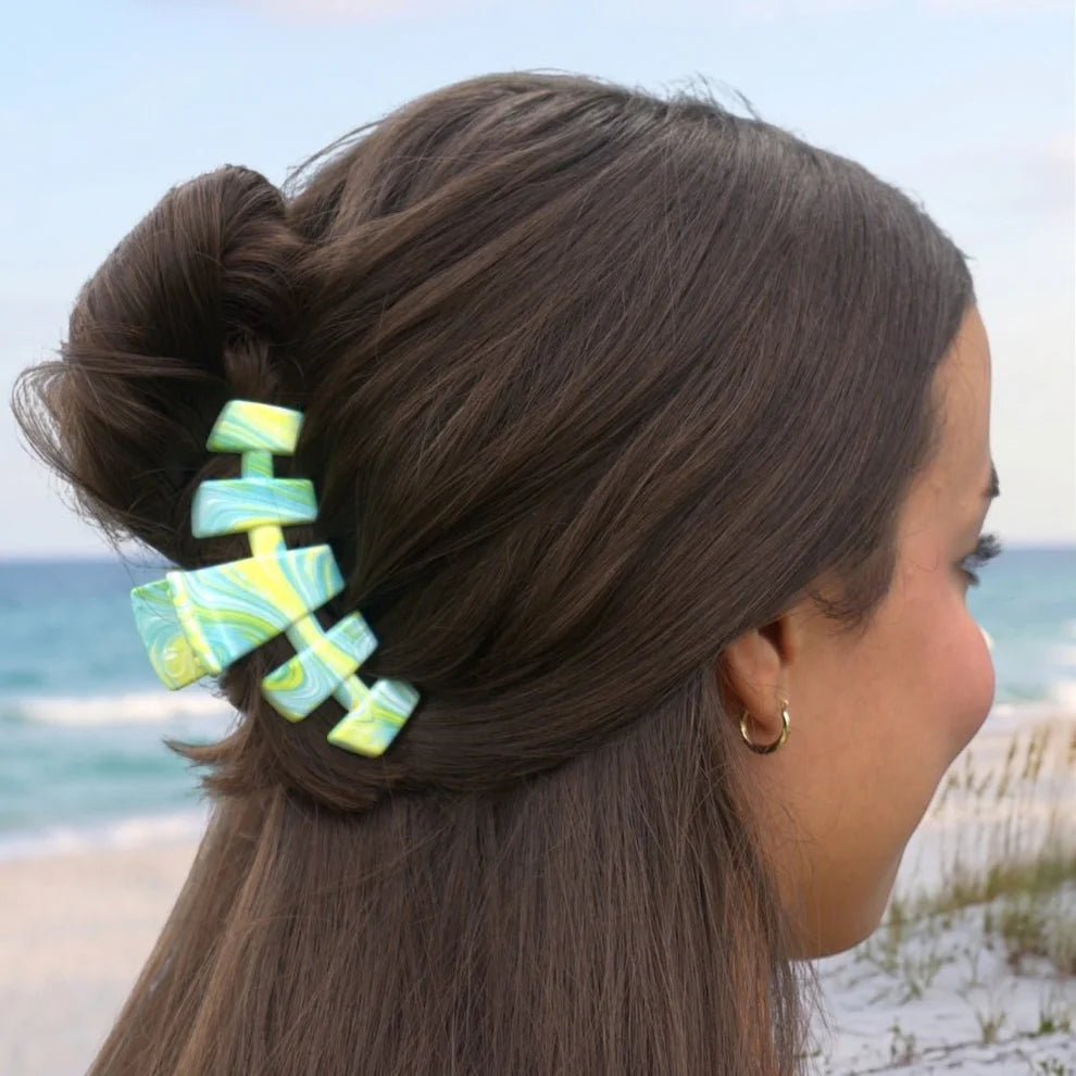 Teleties Classic Hair Clip - By the Sea Shore