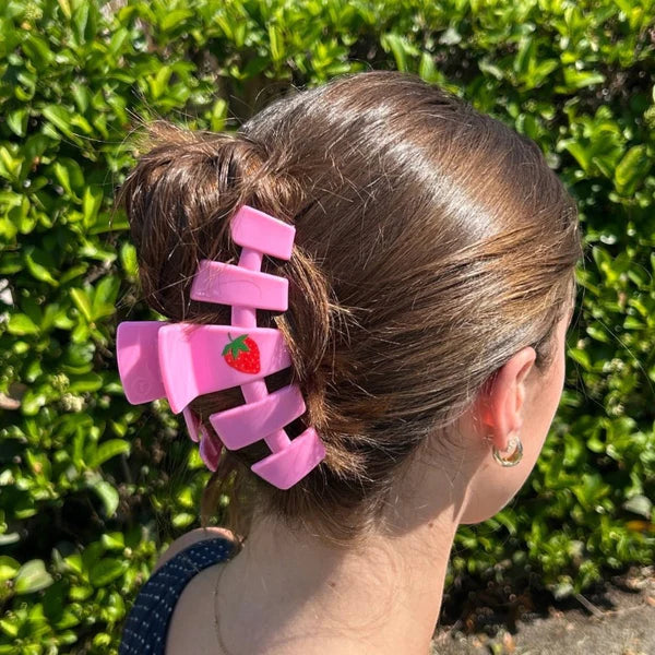 Teleties Classic Hair Clip - Handpicked Strawberry