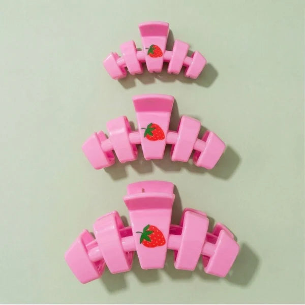 Teleties Classic Hair Clip - Handpicked Strawberry