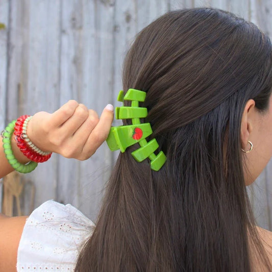 Teleties Classic Hair Clip - Locally Grown Tomato