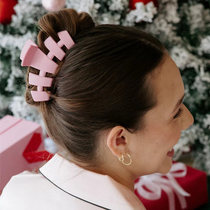 Teleties Classic Hair Clip - Merry Pinkmas