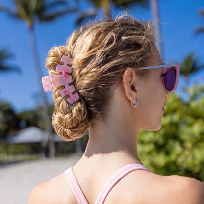 Teleties Classic Hair Clip - Pinch Me! Pink