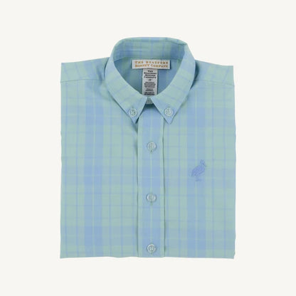 Deans List Dress Shirt, 
Audubon Park Plaid/Sarasota Sky
